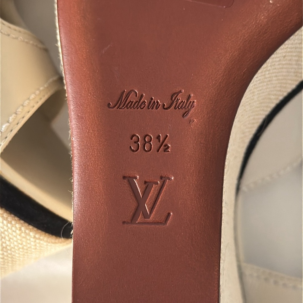 Louis Vuitton Platform Sandals size 38 1/2 - Picture 10 of 14